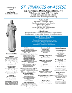 ST. FRANCIS OF ASSISI