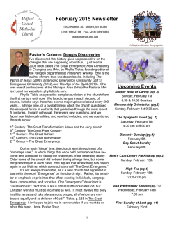 February 2015 Newsletter - Milford United Methodist Church
