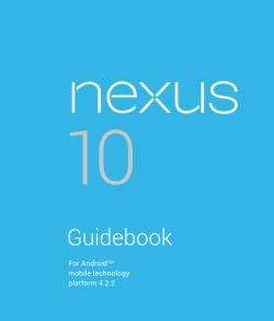 Nexus 10 Guidebook