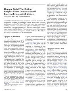 Human Atrial Fibrillation: Insights From Computational