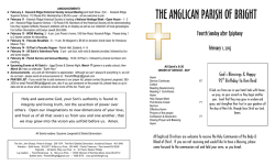 Sunday Bulletin February 1 All Saints