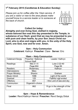 2nd Sunday of Advent - The Parish Church of St Mary Magdalene