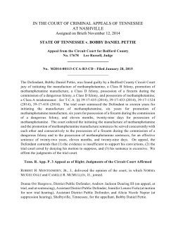 State of Tennessee v. Bobby Daniel Pettie