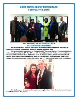february 2, 2015 - North Carolina Democratic Party