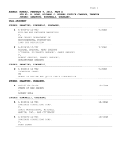 agenda - New Jersey Courts