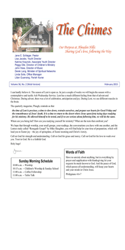 Newsletter (current issue) - Almaden Hills United Methodist Church