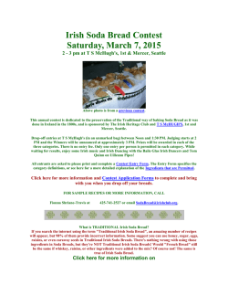 Irish Soda Bread Contest