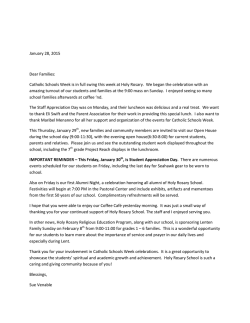 Weekly Folder - Holy Rosary School