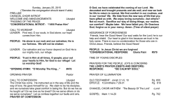 1.25.15 Bulltin - United Presbyterian Church Denison Iowa