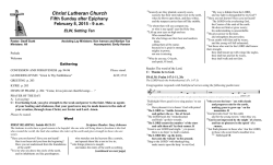 Scout Sunday - Christ Lutheran Church