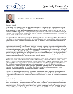 January 2015 Quarterly Perspective Click to learn more