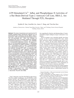 ATP-Stimulated Ca Influx and Phospholipase D