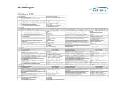 AST 2015 Program