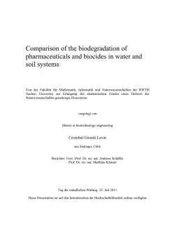 Table of contents - RWTH Publications