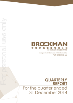 For personal use only - Australian Securities Exchange