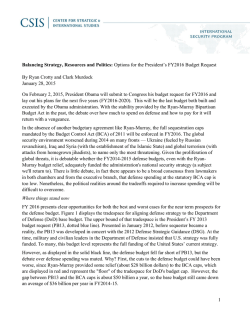 Download PDF file of "Balancing Strategy, Resources and Politics"