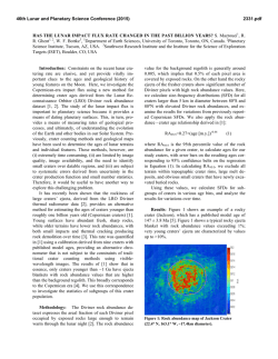 Has the Lunar Impact Flux Rate Changed in the Past Billion Years?