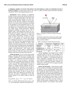A THERMAL MODEL TO STUDY THE EFFECT OF TOP POROUS
