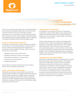 Unified Visibility Fabric Download Solution Brief