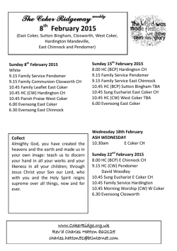 here - Coker Ridge Benefice