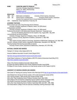 CFranklin Vita Short Version 2015