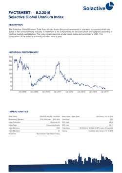 FACTSHEET - Solactive Global Uranium Index 30.1.2015