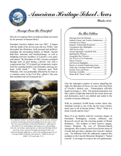 AHS Newsletter - American Heritage School
