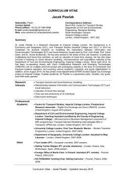 CV - Imperial College London