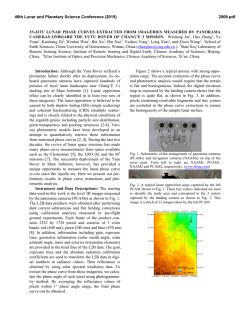 in-situ lunar phase curves extracted from imageries measured by