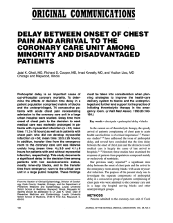 CORONARY CARE UNIT AMONG MINORITY AND