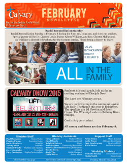 Bulletin - Calvary Baptist Church