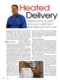 A Duie Pyle Offers Heated Delivery &ndash; The Paint Dealer