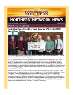 30-Jan-2015 - Montana State University