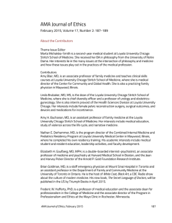 Virtual Mentor - AMA Journal of Ethics