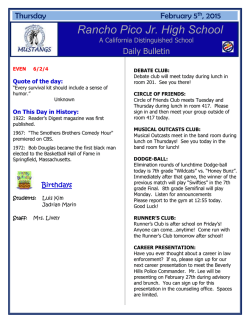 Rancho Pico Jr. High School - Rancho Pico Junior High School