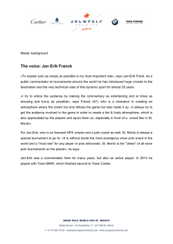 The voice: Jan Erik Franck