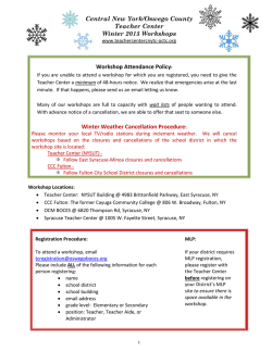 Central New York/Oswego County Teacher Center