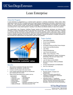 Certificate Overview - UC San Diego Extension