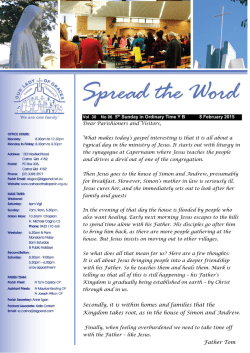 Our Newsletter - Our Lady of Graces Catholic Parish Carina