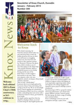 Welcome back to Knox