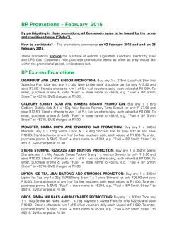 Terms and Conditions - February 2015 62.4 KB