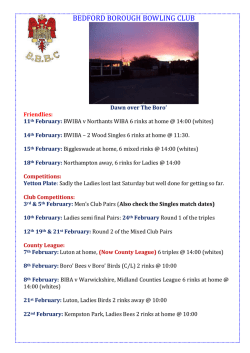 BEDFORD BOROUGH BOWLING CLUB