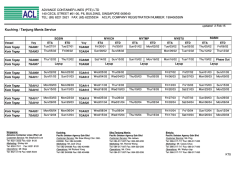 Kuching / Tanjung Manis Service