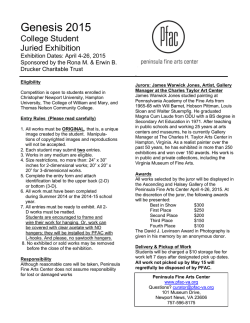 Genesis here - Peninsula Fine Arts Center