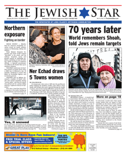 Ner Echad Star Article 1.30.15