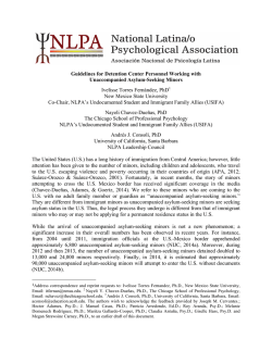 Guidelines for Detention Center Personnel Working with