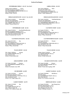 Partbred Foal Register - Connemara Pony Breeders