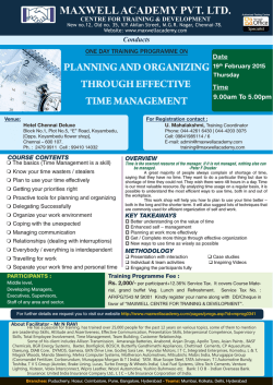 maxwell academy pvt. ltd. planning and
