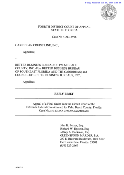 Reply Brief - Fourth District Court of Appeal