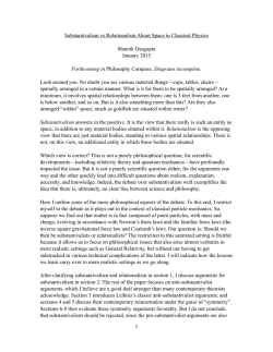 Substantivalism vs Relationalism